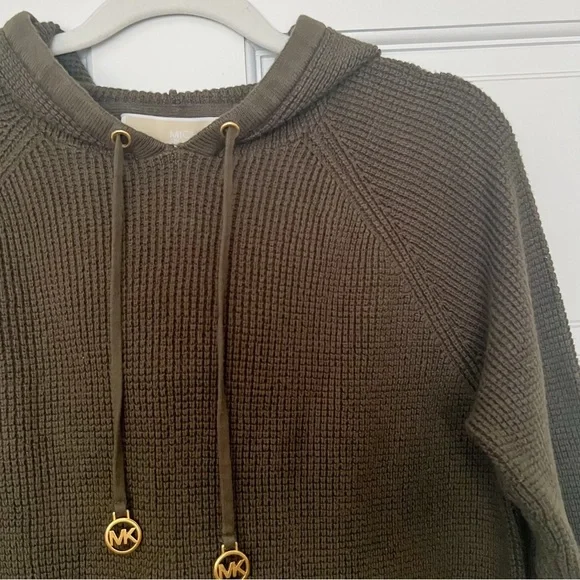 Michael Kors | Women’s Ribbed Pullover Hoodie | M - Picture 7 of 10
